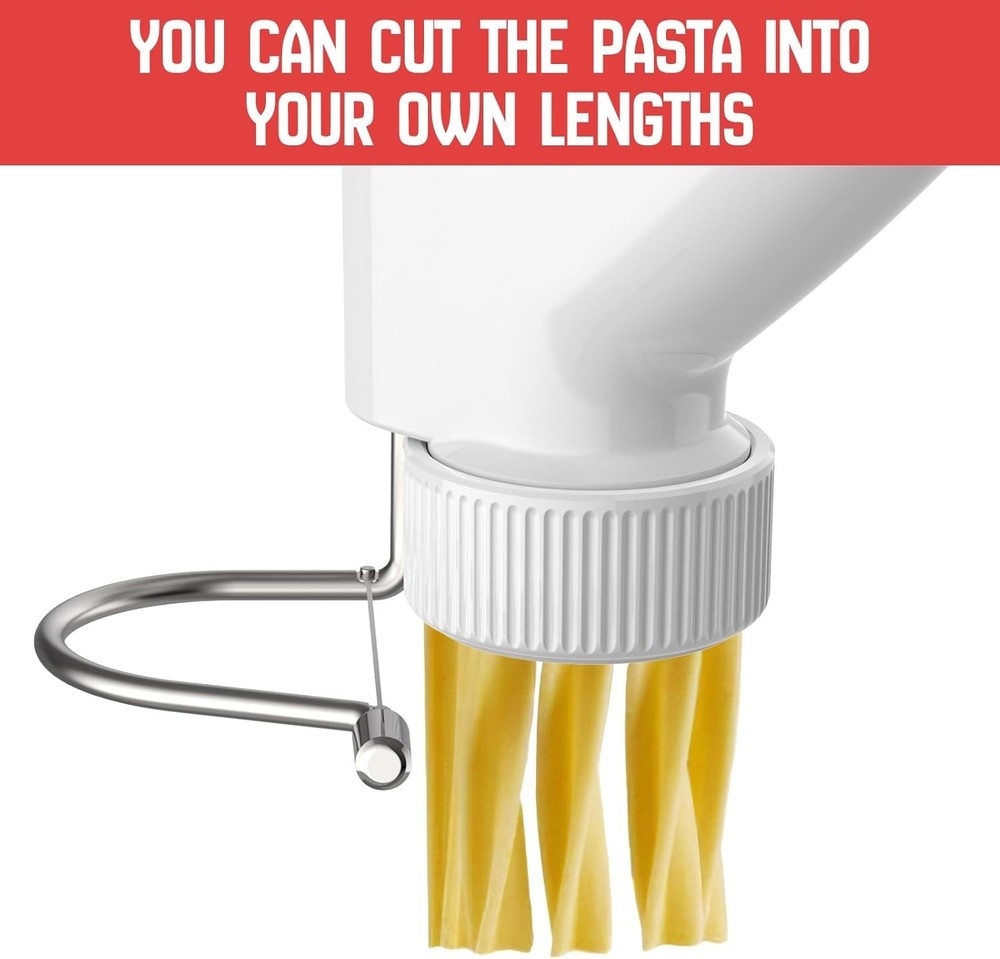 Pasta Press for Mixer with 7 Interchangeable Plates