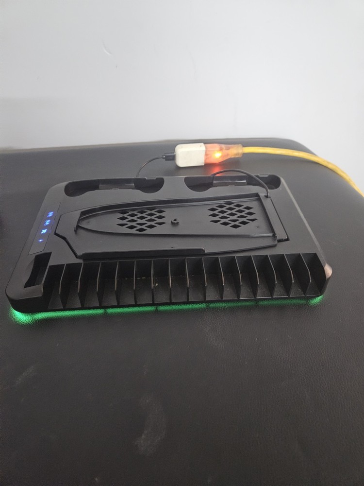 WorksP5 Charging Dock Station Stand Cooling Fan For PS5 Console Dual Controller