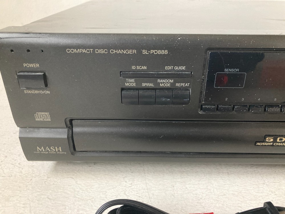 Technics SL-PD888 MASH 5 Disc Rotary Changer System Compact Disc Changer Tested