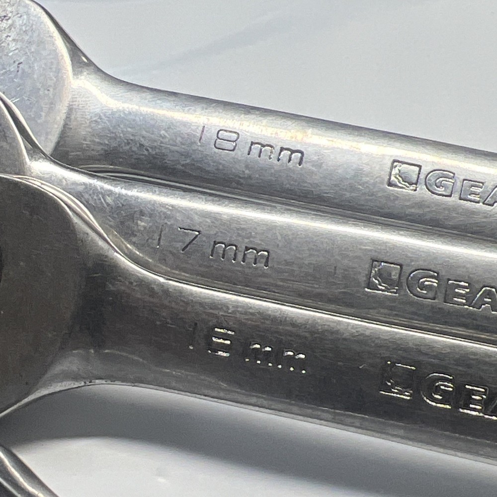 GearWrench Ratcheting Metric Combination Wrenches ** Please Read Description**