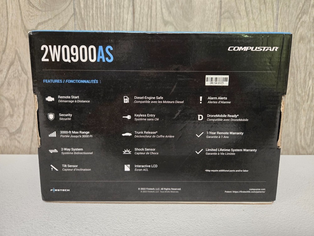Compustar CS2WQ900-AS 2-Way LCD 3000-FT Max Range Remote Start + Security System