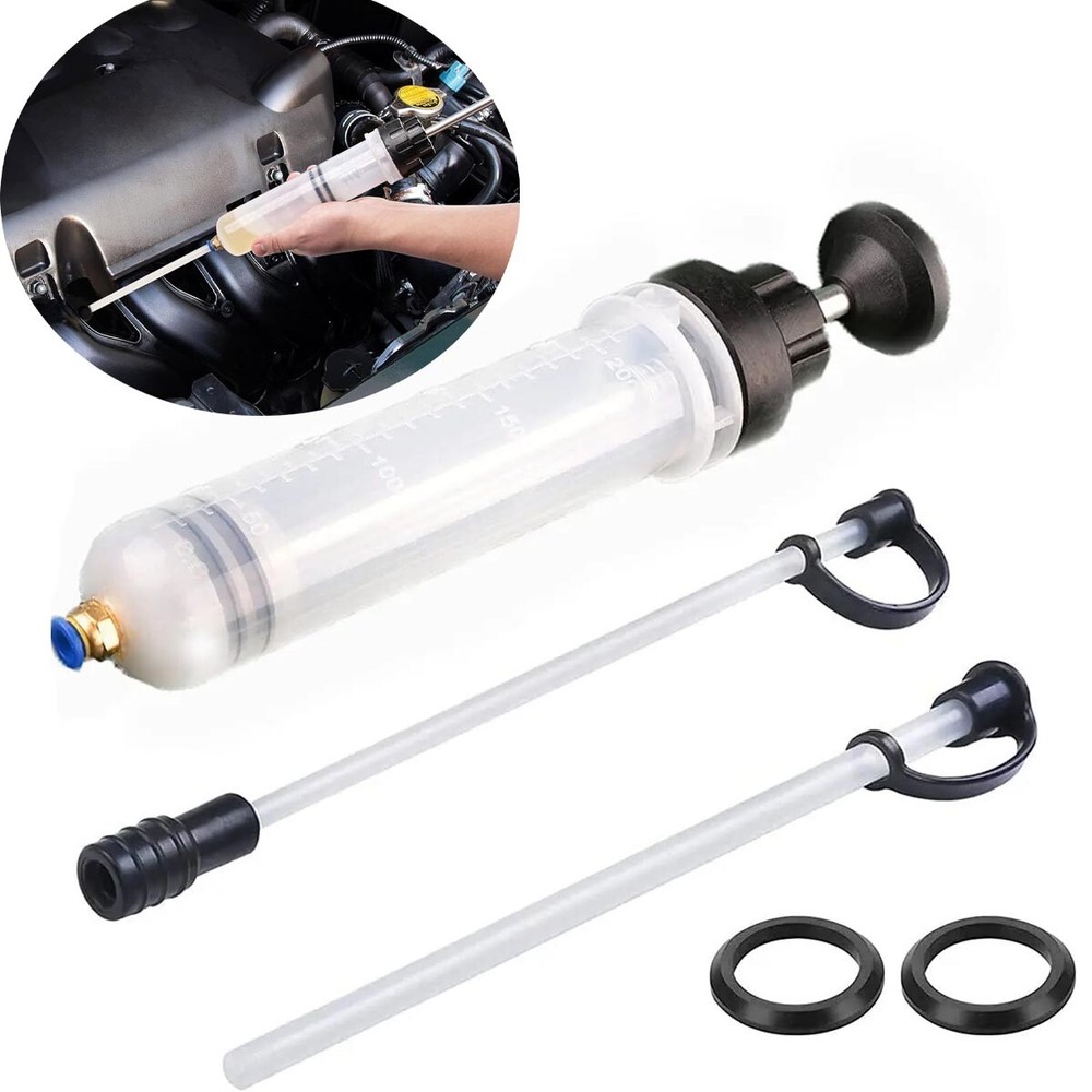 200CC Engine Oil Fluid Extractor Fluid Syringe Pump Manual Suction Transfer Tool
