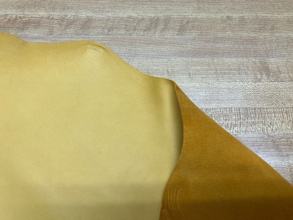 Top Grain Sheep Leather Gold #0018495 Row E
