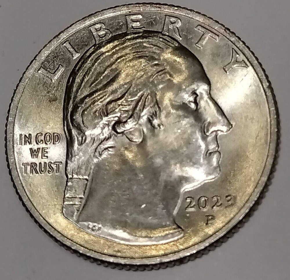 2023 P Edith Kanaka Ole Quarter Die Chip Error Reverse on "A"