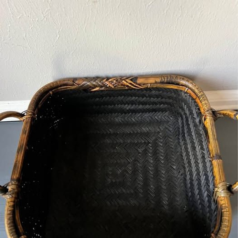 Bamboo Basket with 2 Handles