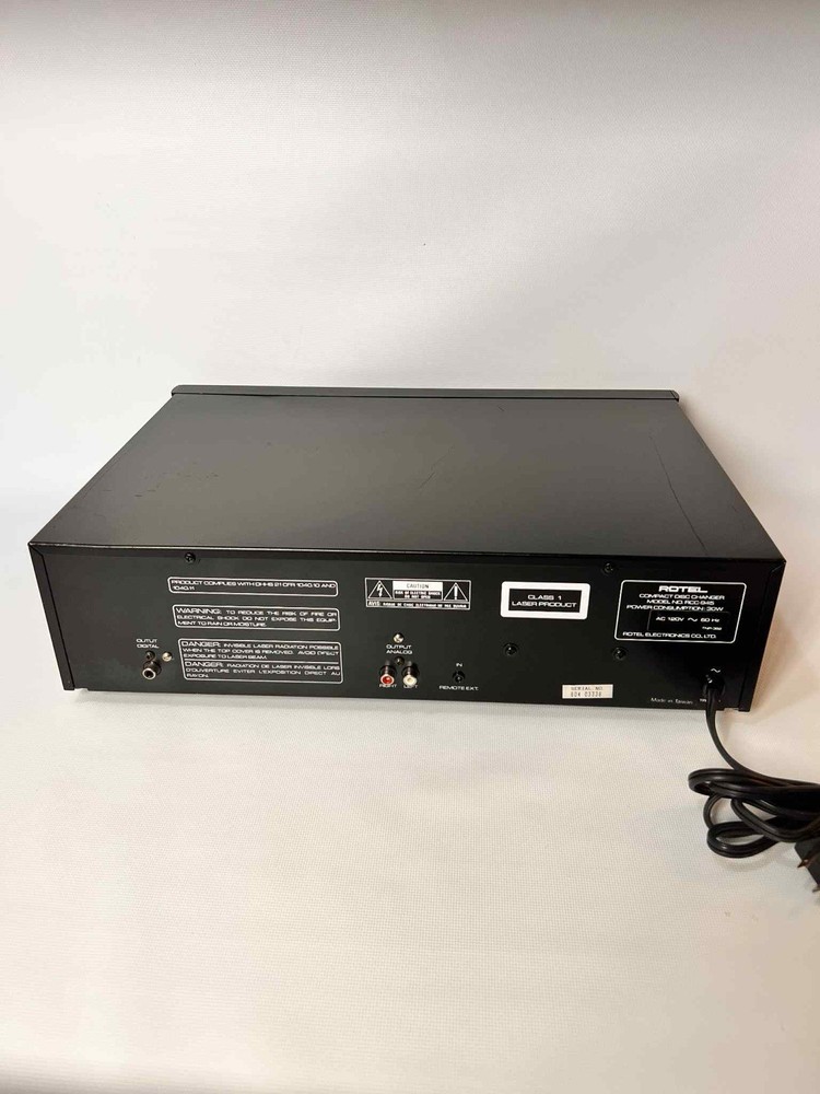 Rotel Compact Disc Changer RCC-945 6-Disc Shuttle System (NO REMOTE CONTROL)