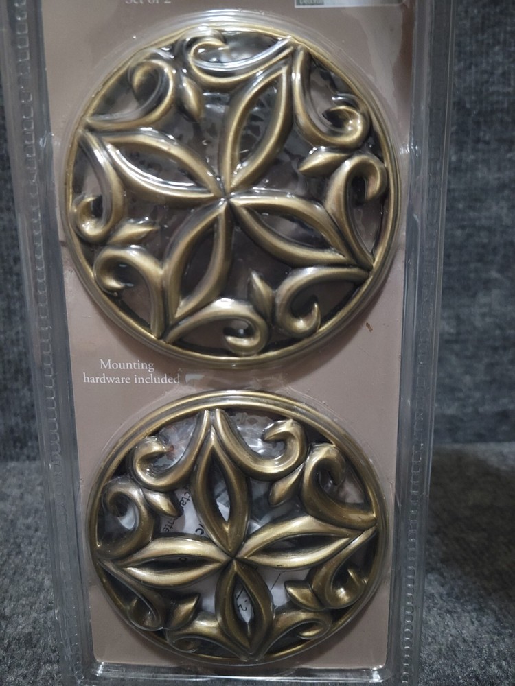 Home Trends Decorative BRONZE HOLDBACK SET
