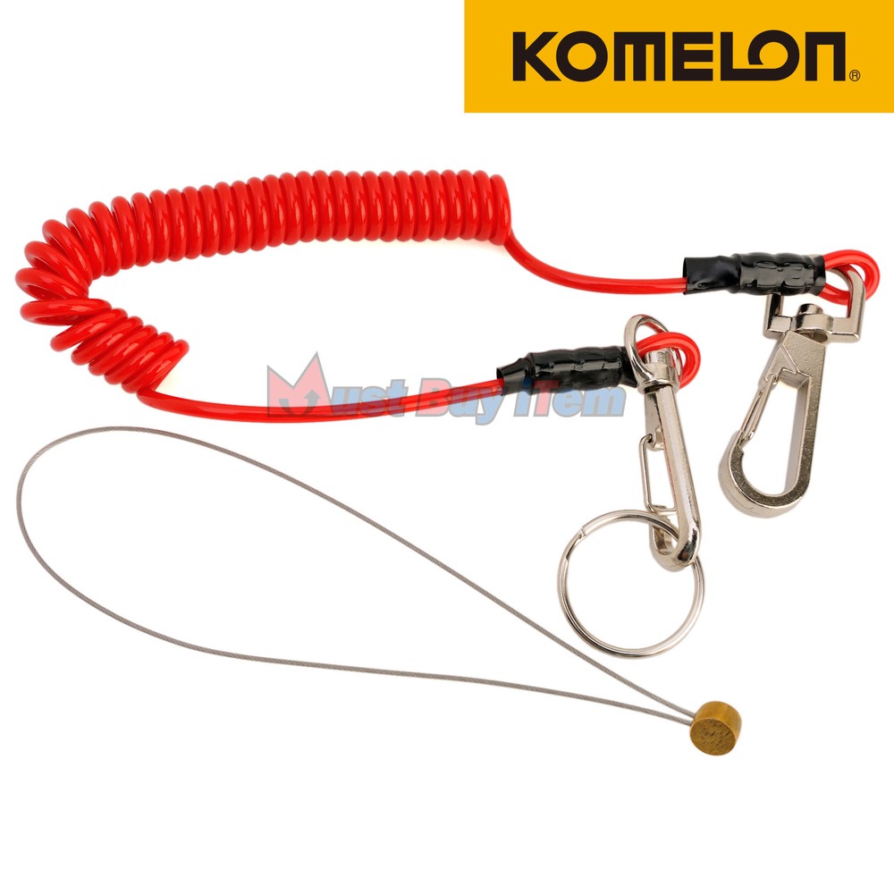 Komelon Safety Code Tools Lanyards Coil Fall Protection Rope Carabina Key Chain
