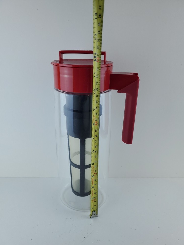 Takeya 2 Quart Cold Brew Coffee OR Tea Maker Pitcher Gray Grey