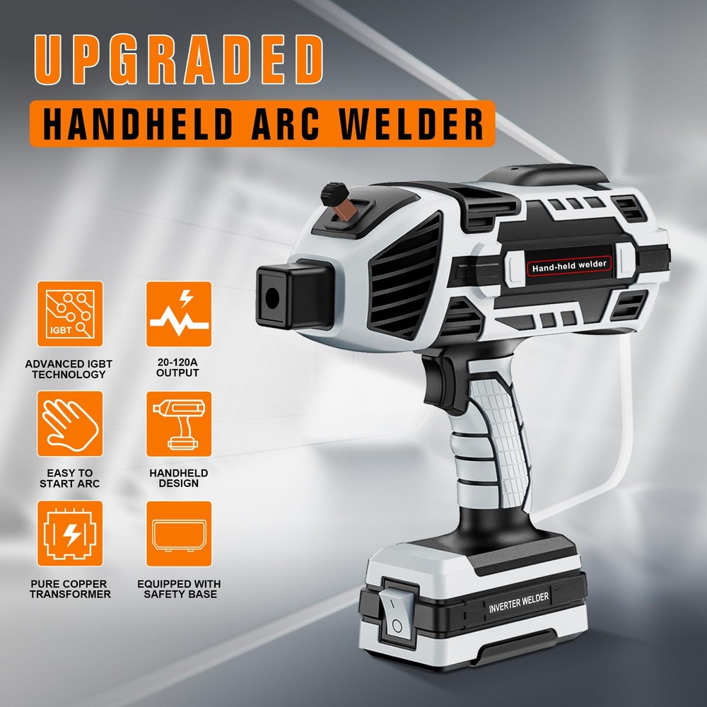 YesRight Handheld 110V ARC Welding Machine 120Amp with 6 Current Settings