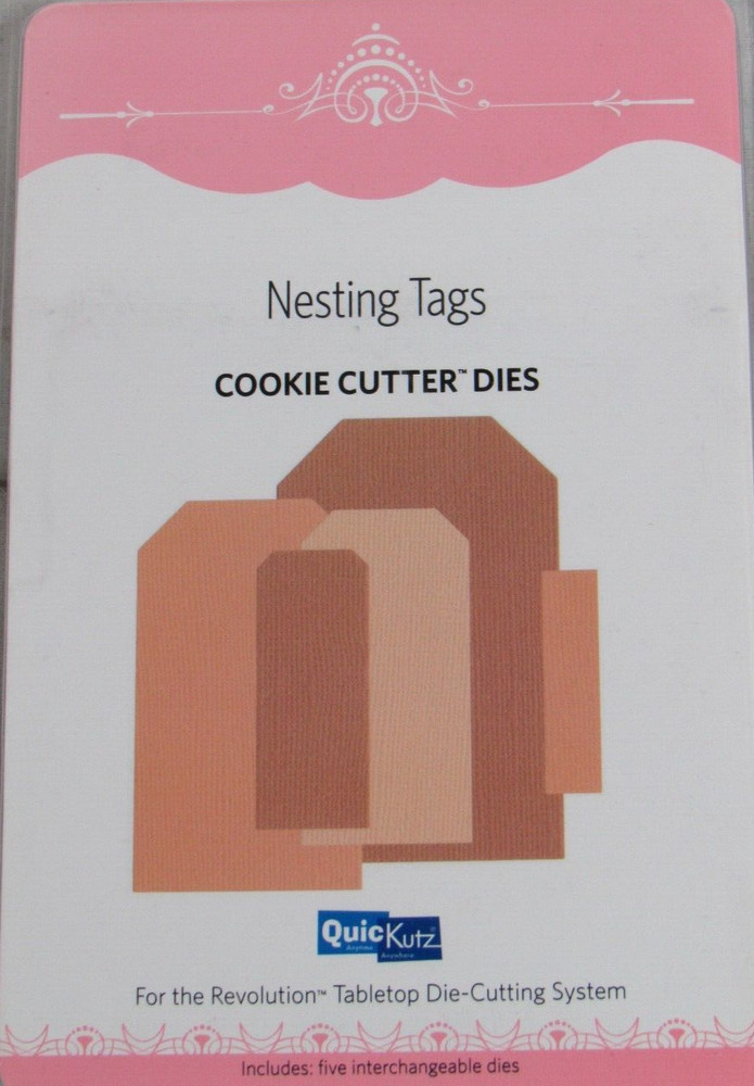 QuicKutz Nesting Tags, Cookie Cutter Dies, 5 Cutting Dies, CC-TAGS-01
