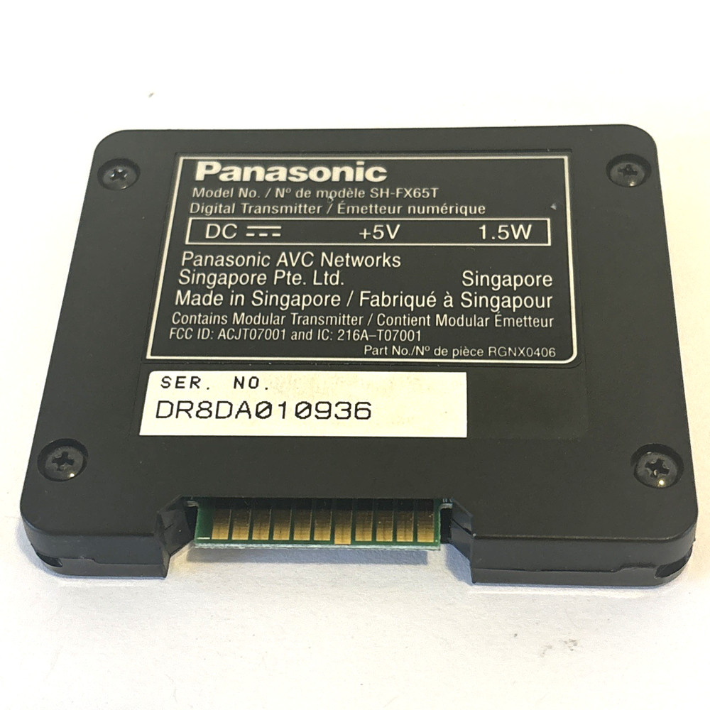 Panasonic SH-FX65T Wireless Speaker System Digital Transmitter - CARD ONLY