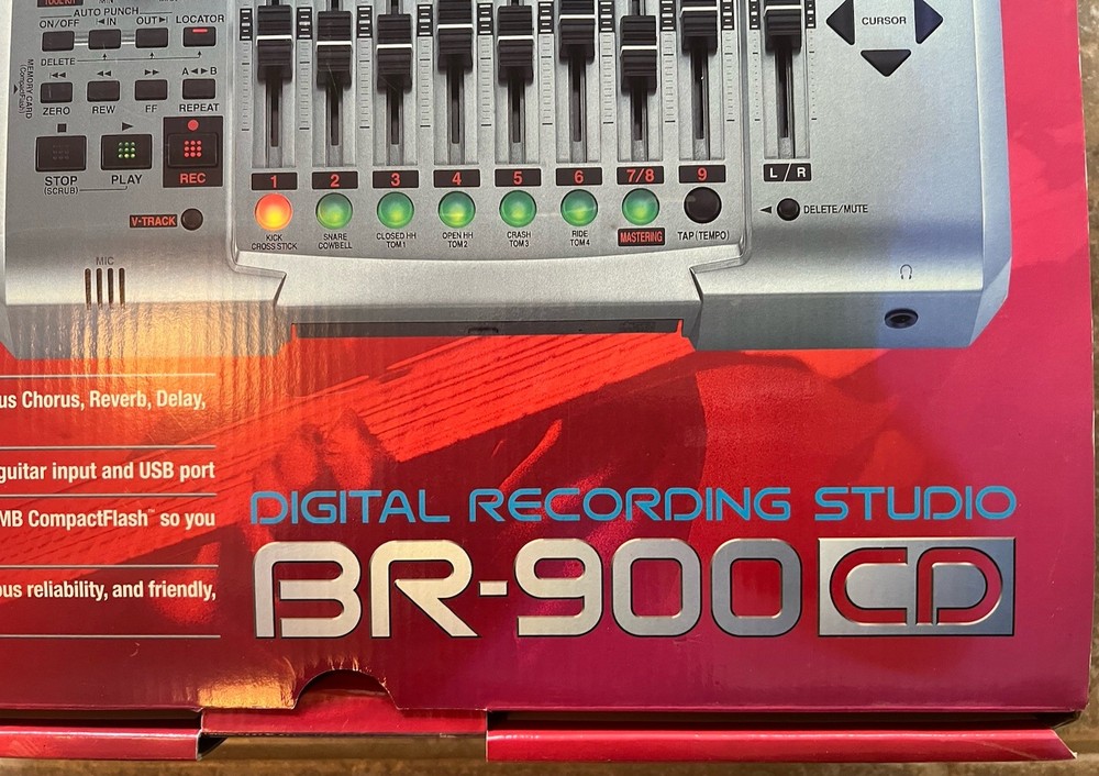 Boss BR-900CD Digital Multi-Track Recorder +Compact Flash Card +Original Manual