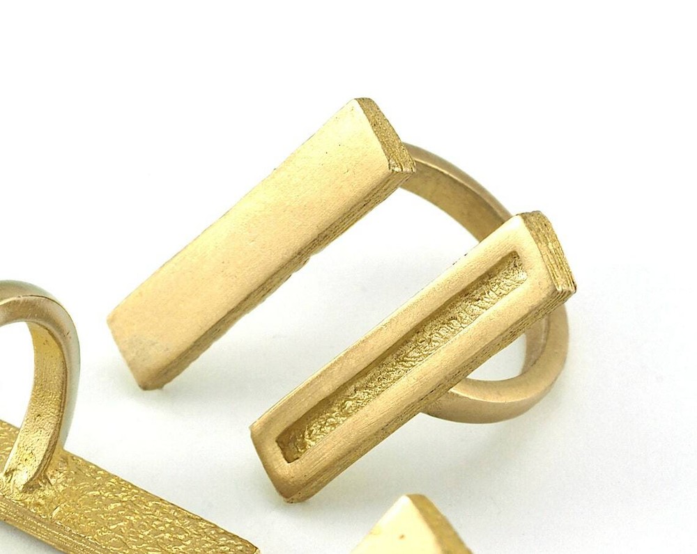 Adjustable Ring Raw brass (18mm 7.5US inner size) 3599