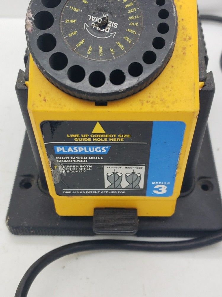 Plasplugs Sharpener Unit w/ Knife Scissor Sharpener Module DCS407 Tested Working