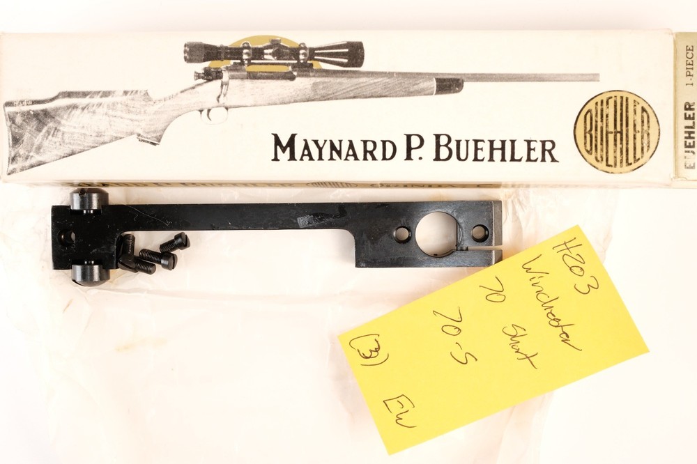 H203 Buehler Scope Mount Base Code 70-S Winchester Model 70 Short