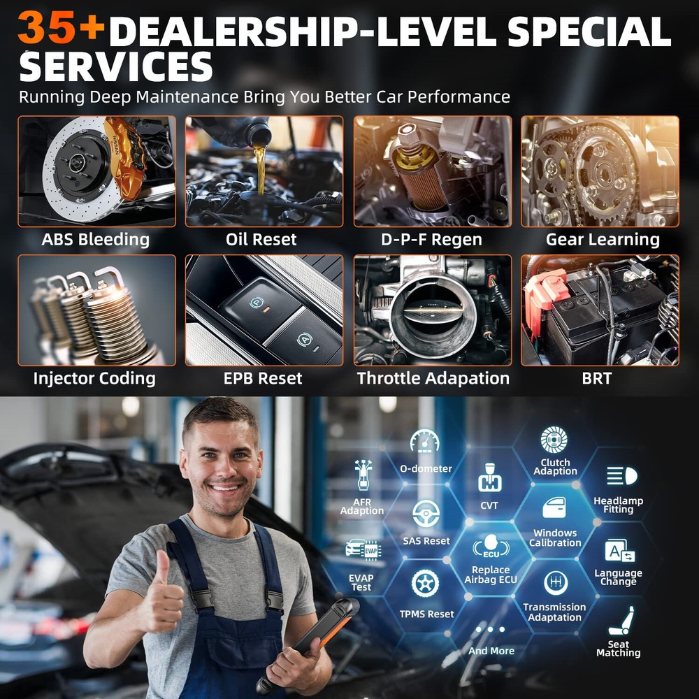 FOXWELL NT909 OBD2 Bi-directional Scanner Bluetooth Diagnostic Tool Active Test