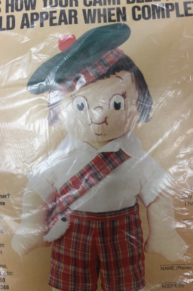 Campbell Soup kid Boy doll pattern craft kit 1980 sealed package