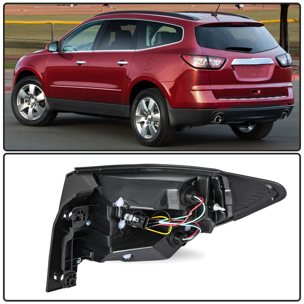 Tail Light For 2013-2017 Chevy Traverse Tail Lamp Rear Outer Driver Side w/ Bulb