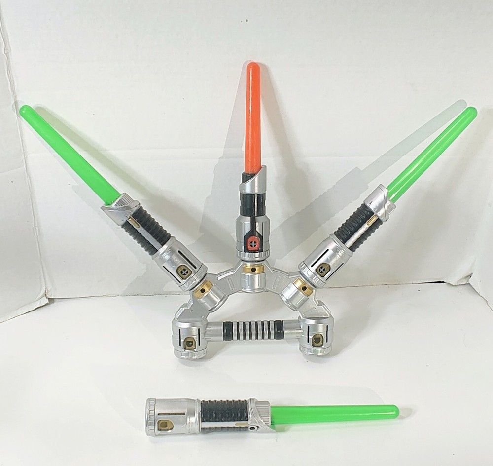 Hasbro Star Wars Mini Green Light Saber Multi Connector 5 Pieces