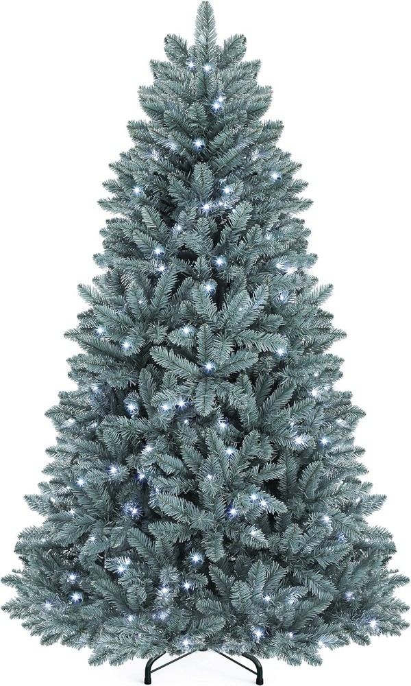 Prelit Blue Spruce Christmas Tree with Adjustable Lighting System, 6 FT