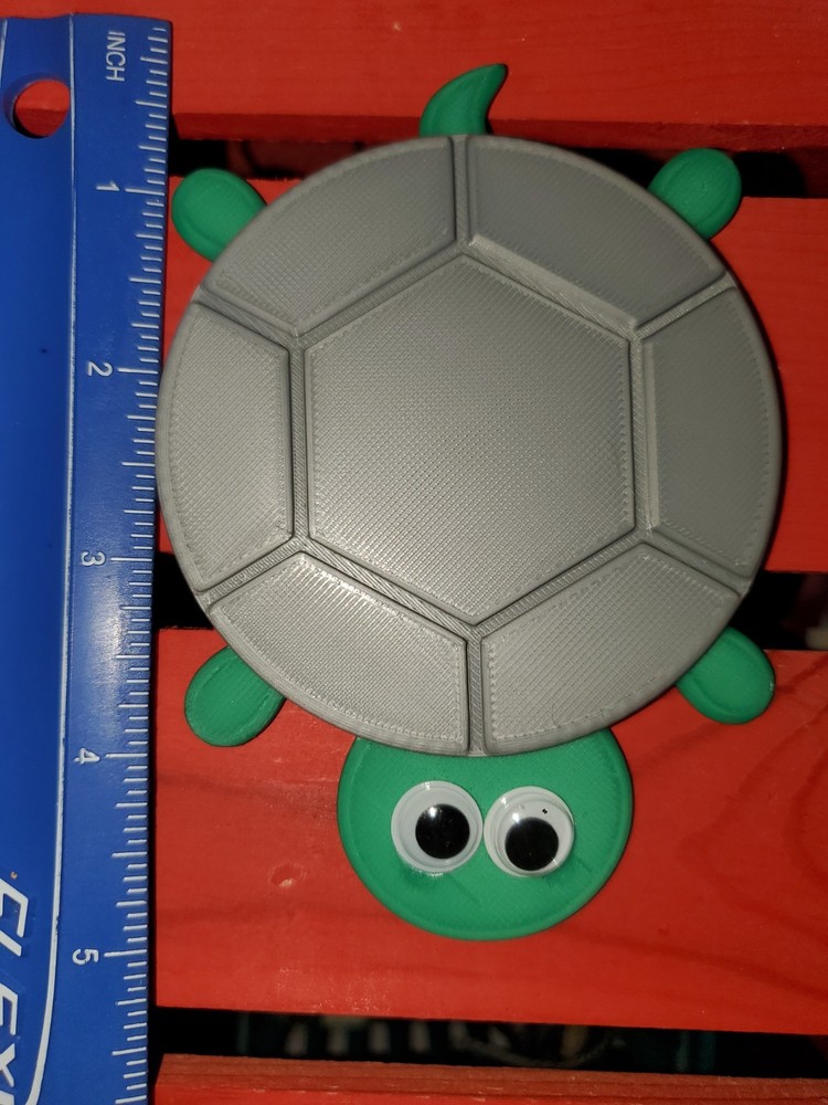 Coaster - Turtle - 3D Printed - many colors available