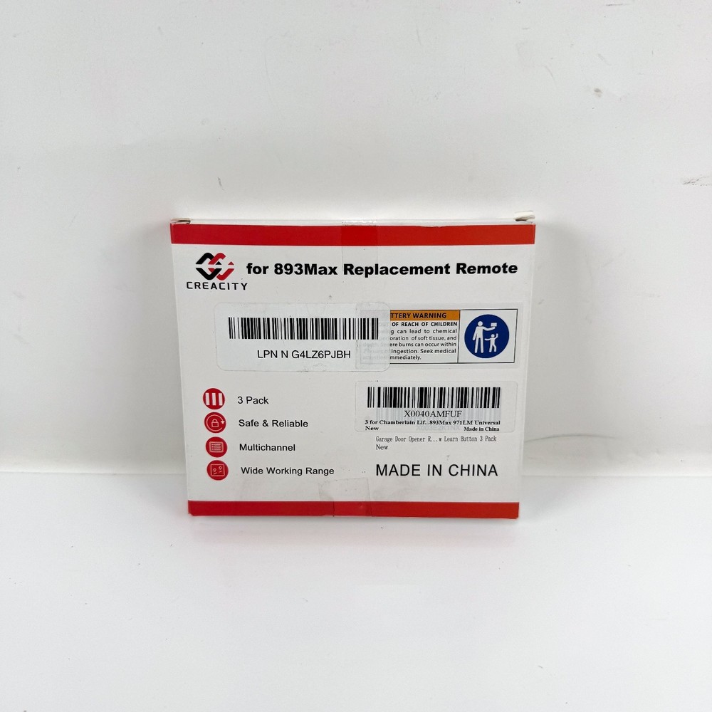 CREACITY For 893Max Replacement Remote (3 Remotes)