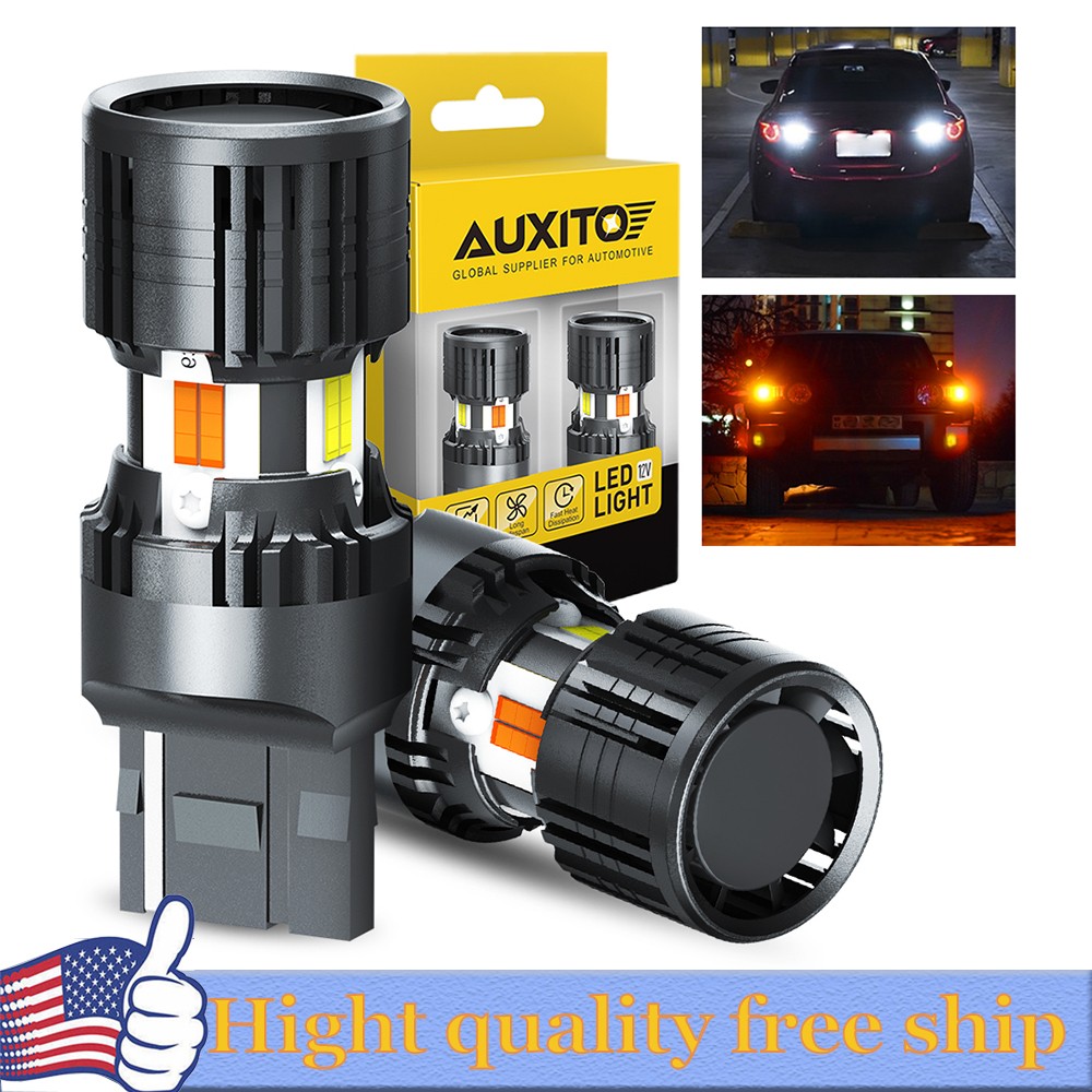 7443 Type1 Dual Color Switchback White/Amber 4KP10 Front Turn Signal Light Bulb