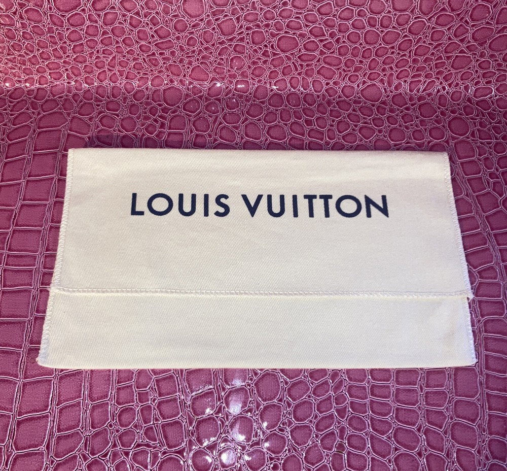 AUTHENTIC Louis Vuitton Envelope Style Dust Bag 9” X 4.5 Inches .