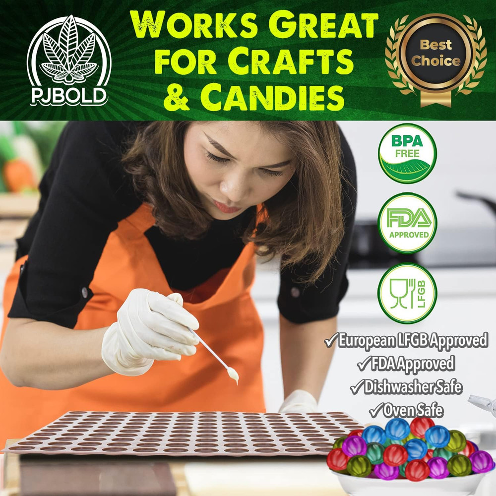 Gum Drop Candy Mold - Half Sheet Brown