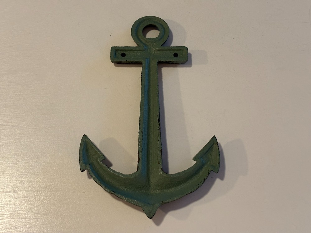 Cast Iron Anchor Decoration 8" Inch