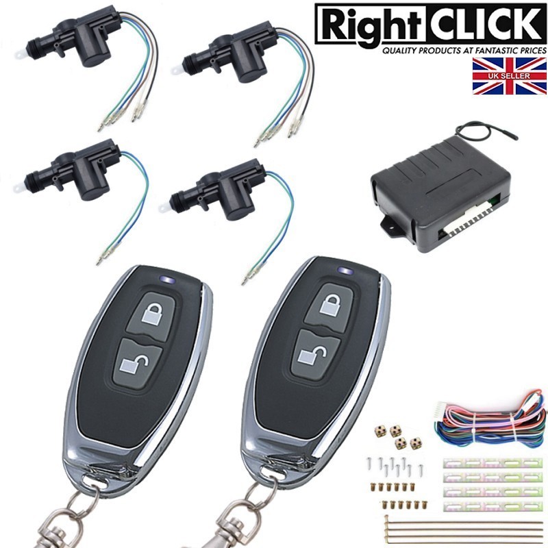 4 Door Central Locking Kit Remote Keyless 4D-CLR698ULT