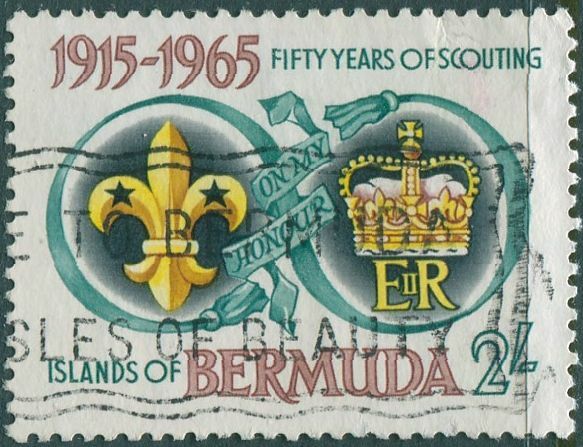 Bermuda 1965 SG186 2/- Scouting FU