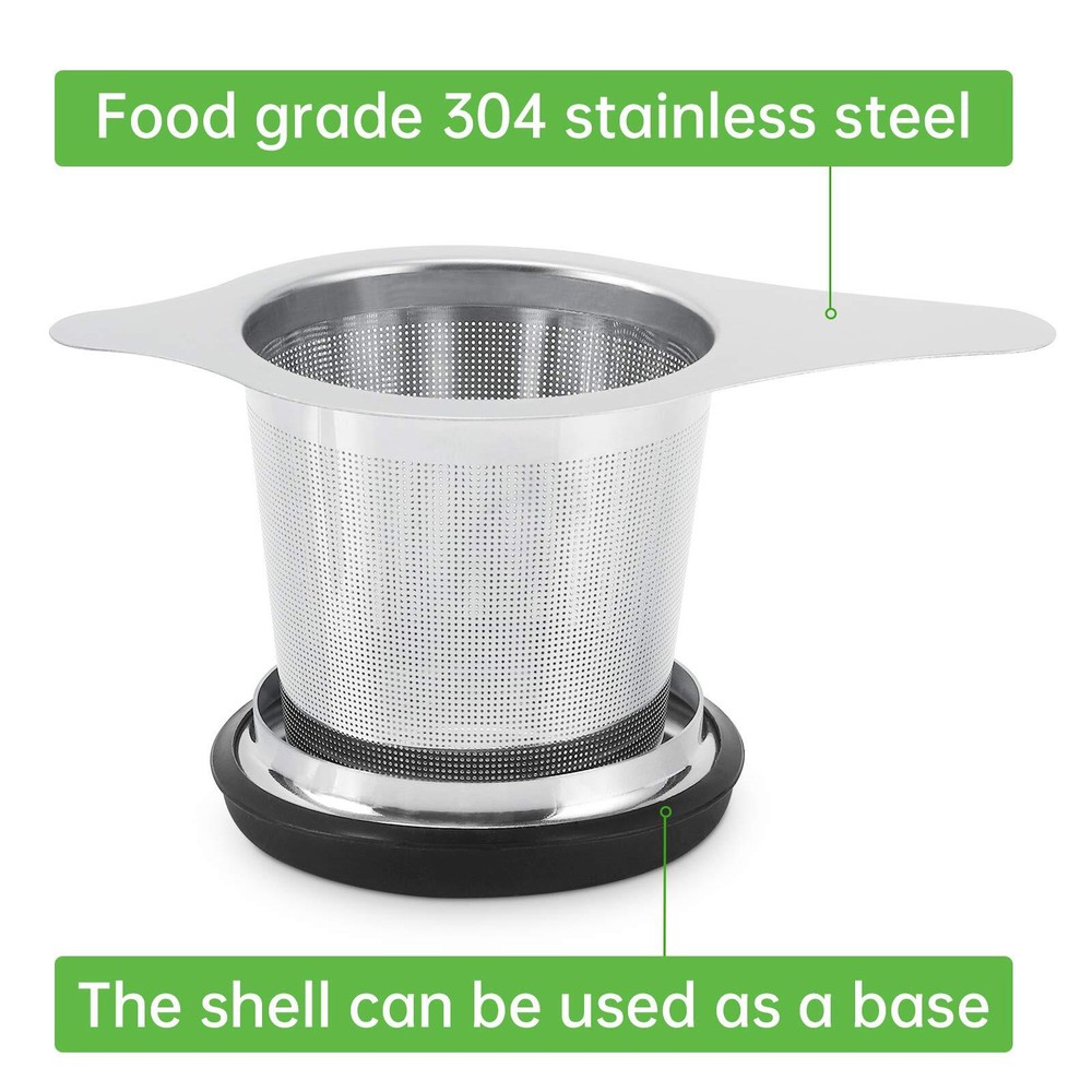 2-Pack Stainless Steel Tea Infuser Baskets Strainers for Loose Leaf Tea