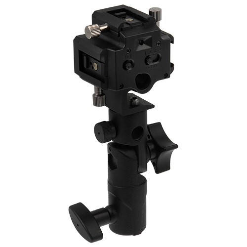 Triple Flash Umbrella Bracket w/ Light Stand Mount - Optical or PC Sync Trigger