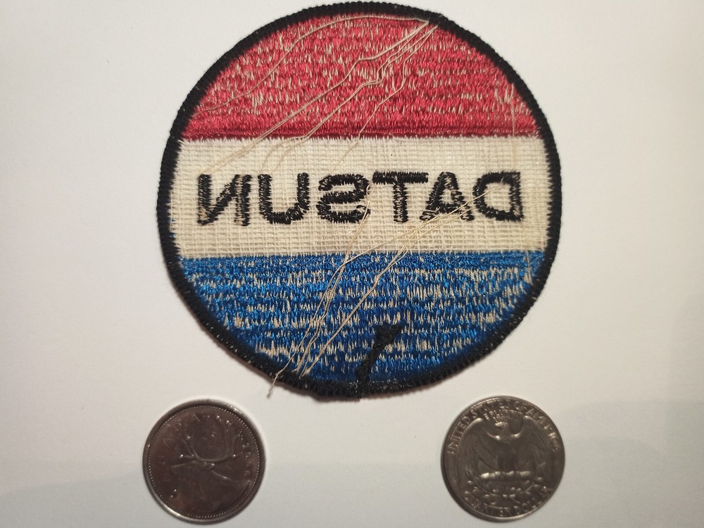 Vintage 1970s Datsun Patch Badge Crest