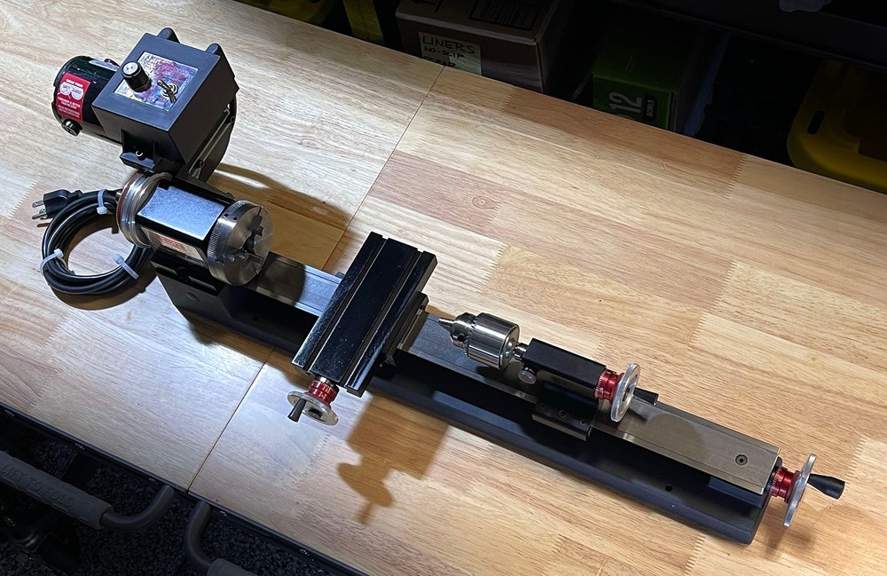 SHERLINE 4400A 3.5" X 17" Lathe with "A" Package plus Extras Hardly Used NICE!