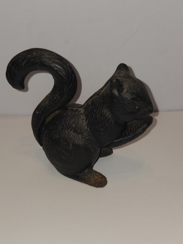 Vintage Cast Irin Squirrel Nut Cracker WOW