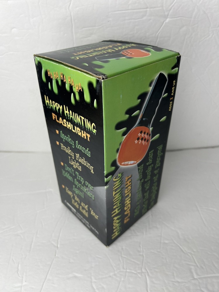 Happy Haunting - Flashlight With Halloween Sound Effects - New