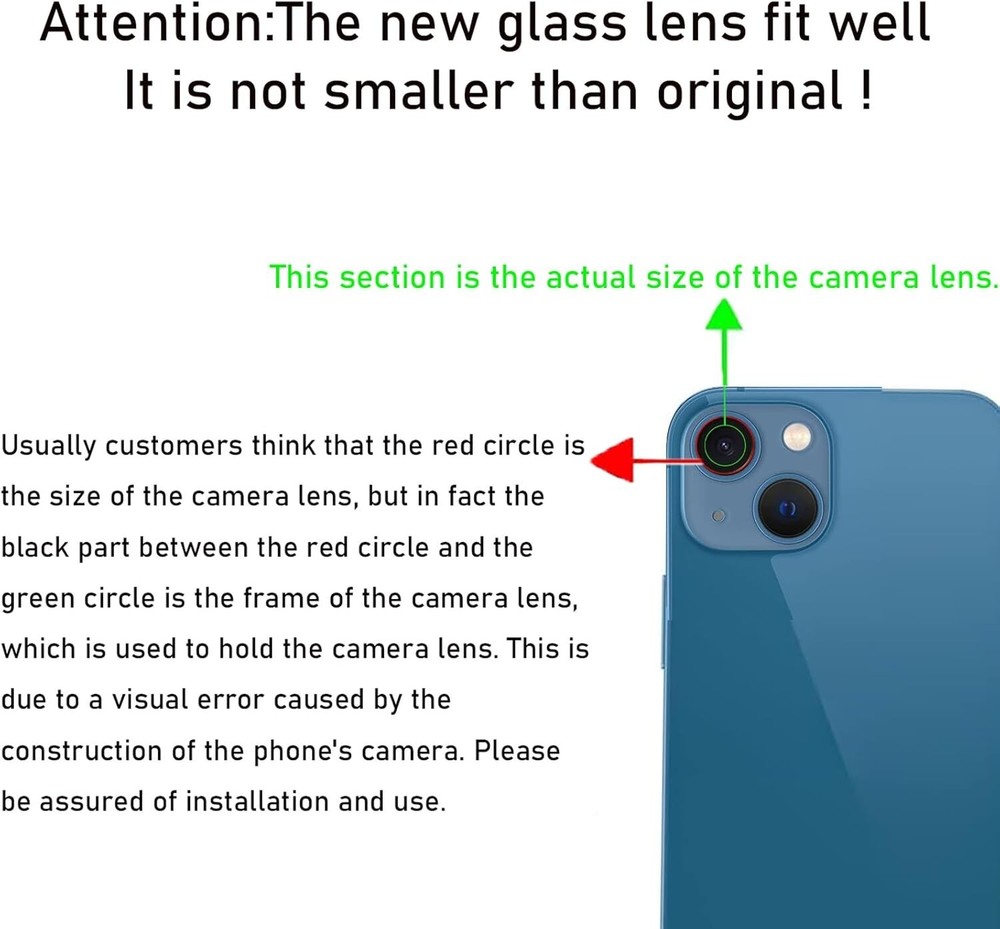 2 Pack for iPhone 12 Pro Max Camera Lens Replacement OEM Original Rear Camera