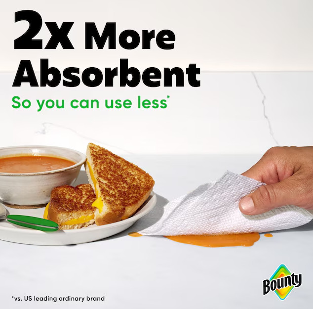 Bounty Double Plus 12 -Count Select-a-size Paper Towels