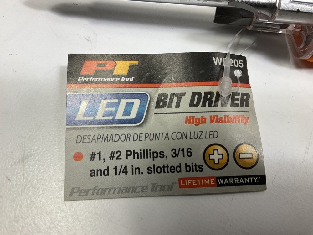 Performance Tool W9205 High Visibility LED Illuminated Bit Driver