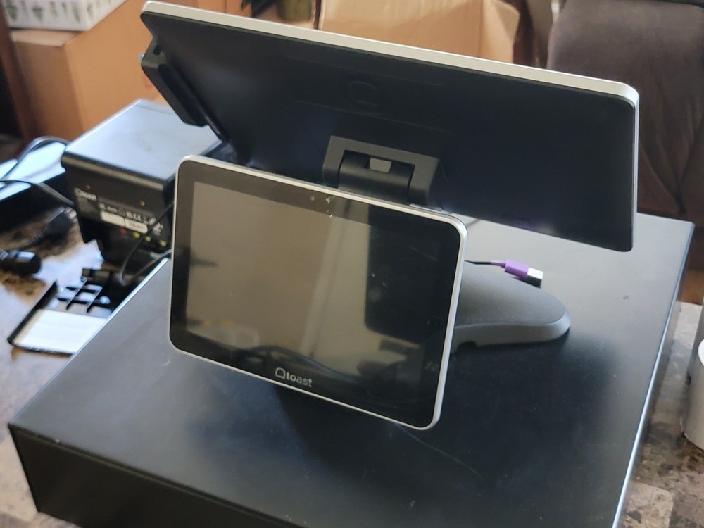 Toast POS System for Restaurants X 3 Kitchen Display Screens and handheld device