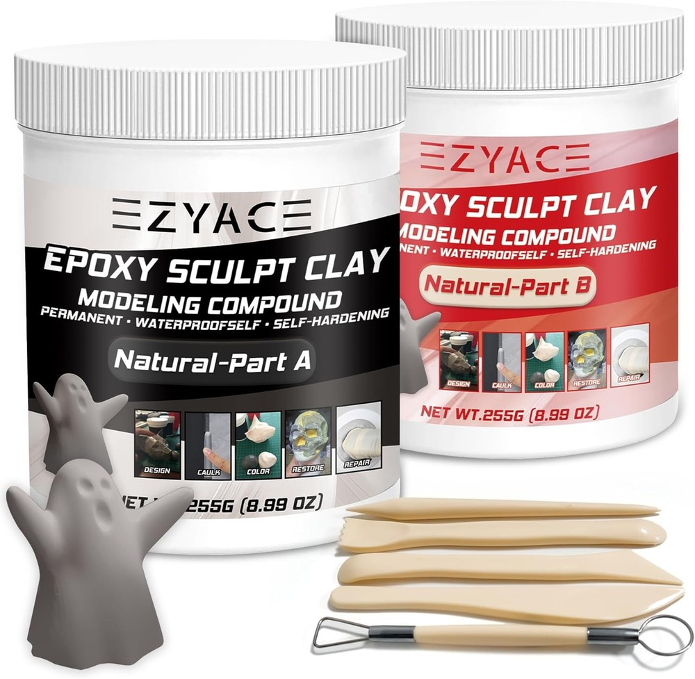 Epoxy Clay, Magic Sculpt 2 Part Modeling Compound 1 Pound, nature