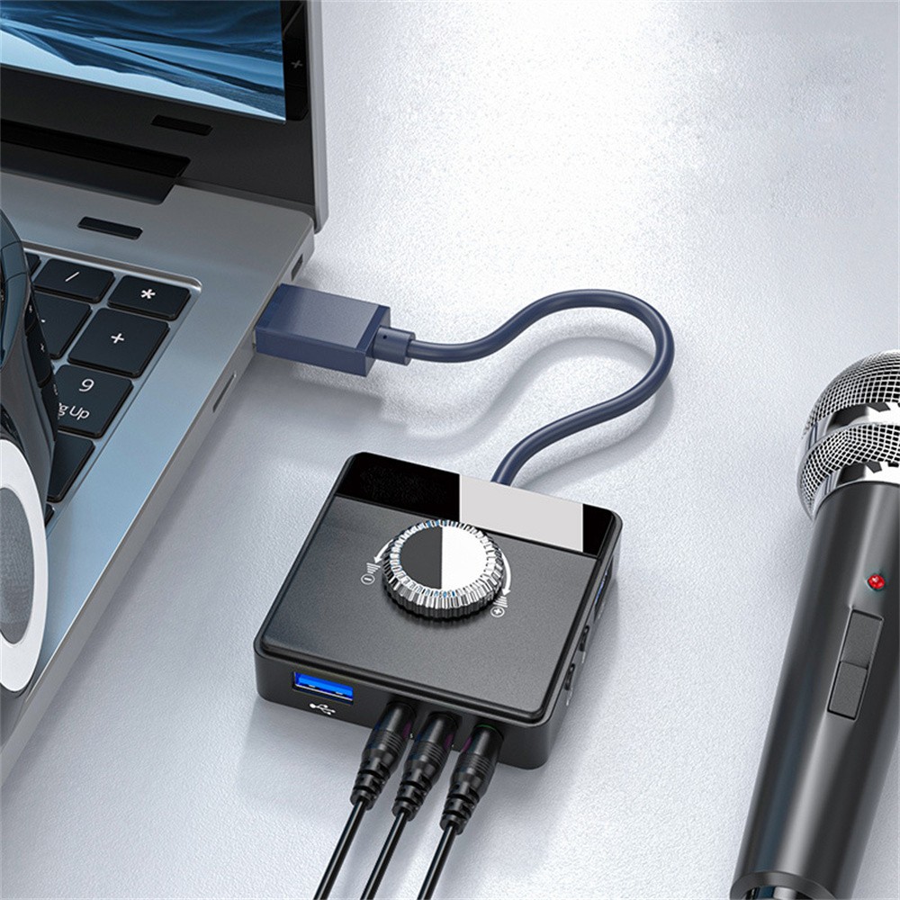 USB2.0 Sound Card Audio Adapter For Desktop Laptop Notebook Computer PC