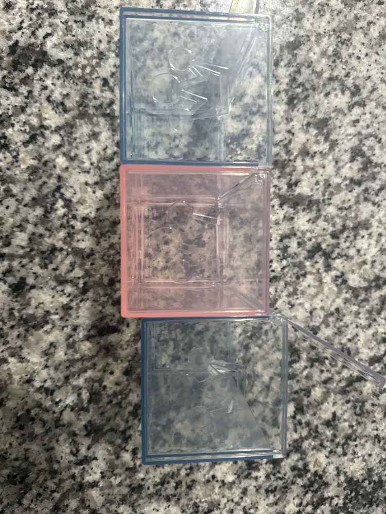 hard plastic/acrylic cases-lot of 3