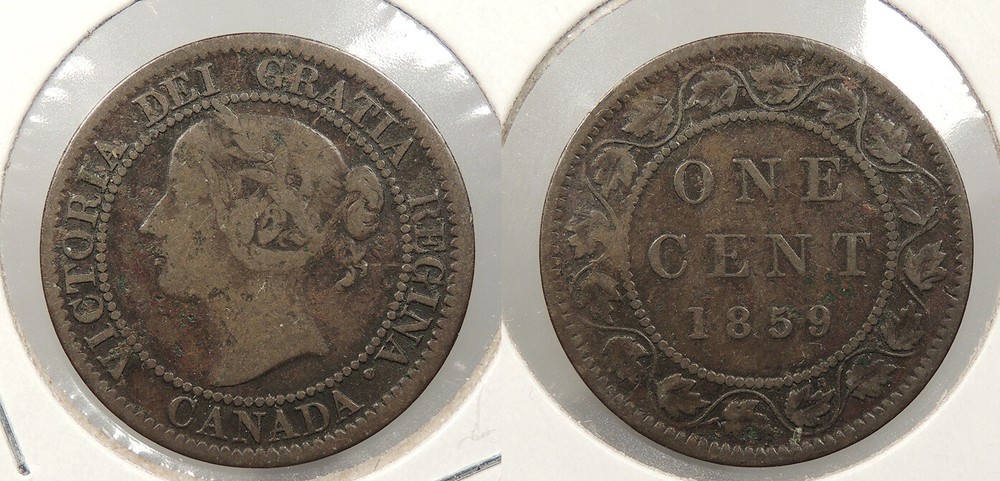 CANADA 1859 Cent Victoria #WC91587