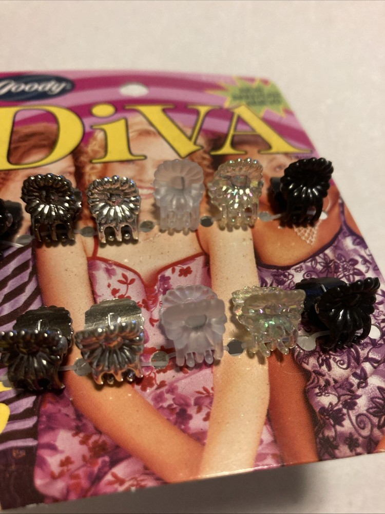 Goody Diva Tiny Neutral Claw Jaw Clips - 12 Count (4 Different Sets) New 1999 A7