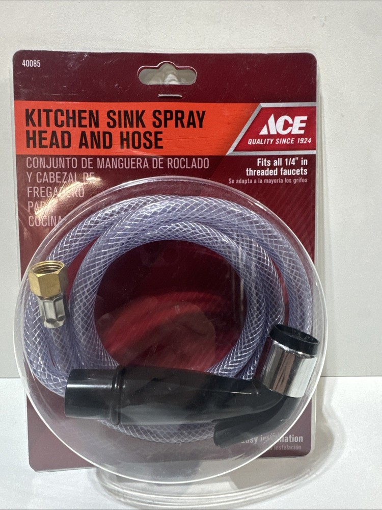 ACE Kitchen Sink Spray Head and Hose Black   #40085