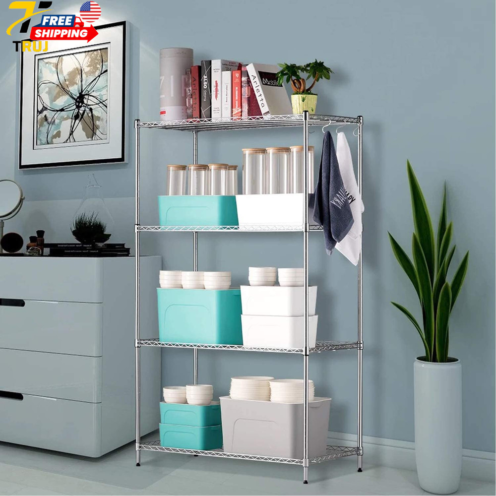 Wire Shelf Clips Shelving Split Sleeves Lock Metal Rack Fits 1" Post 54-Pack